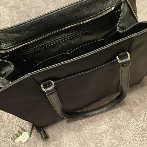 NWT REBECCA MINKOFF Always On Side Regan Tote Black Nylon - Picture 9 of 11